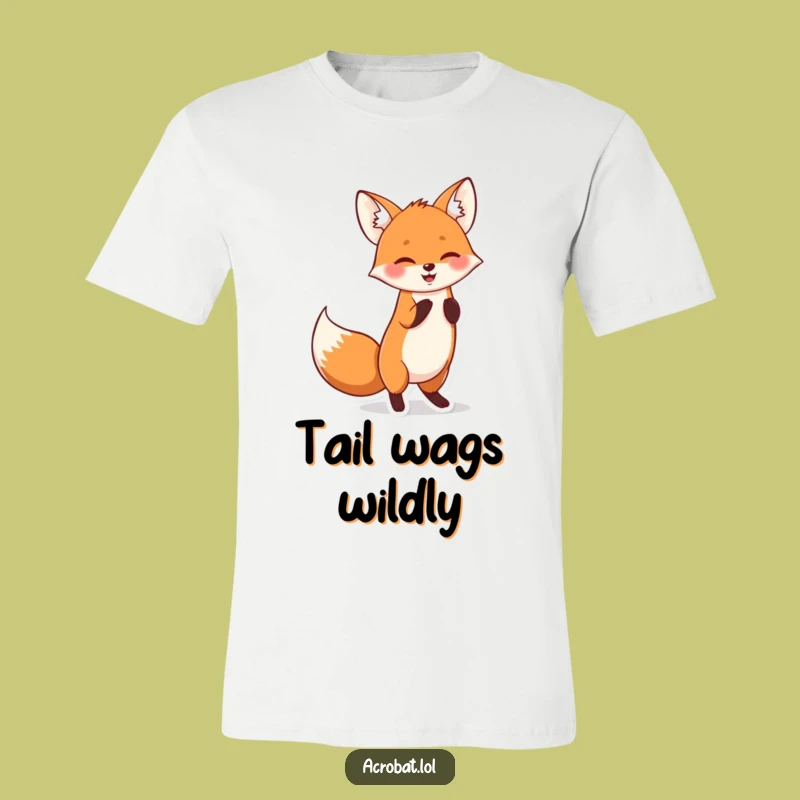 Funny Fox Acrobat T-Shirt - Playful Fox Apparel, Hilarious Gift Idea